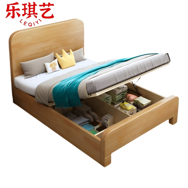 乐琪艺 实木床 LQY-SMC-M1 张高清大图