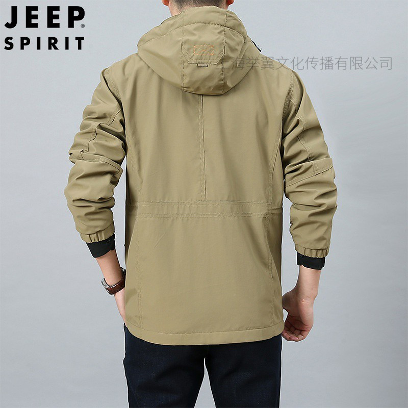 JEEP SPIRIT吉普夹克男秋季男士外套工装百搭休闲外套男