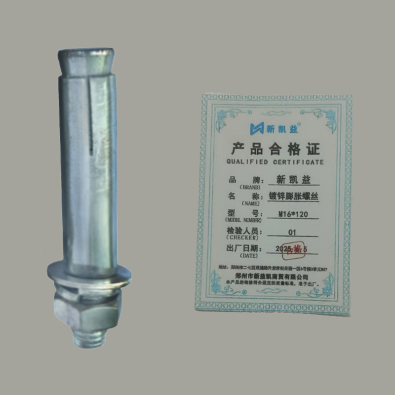 新凯益 镀锌膨胀螺丝 M16*120 个高清大图
