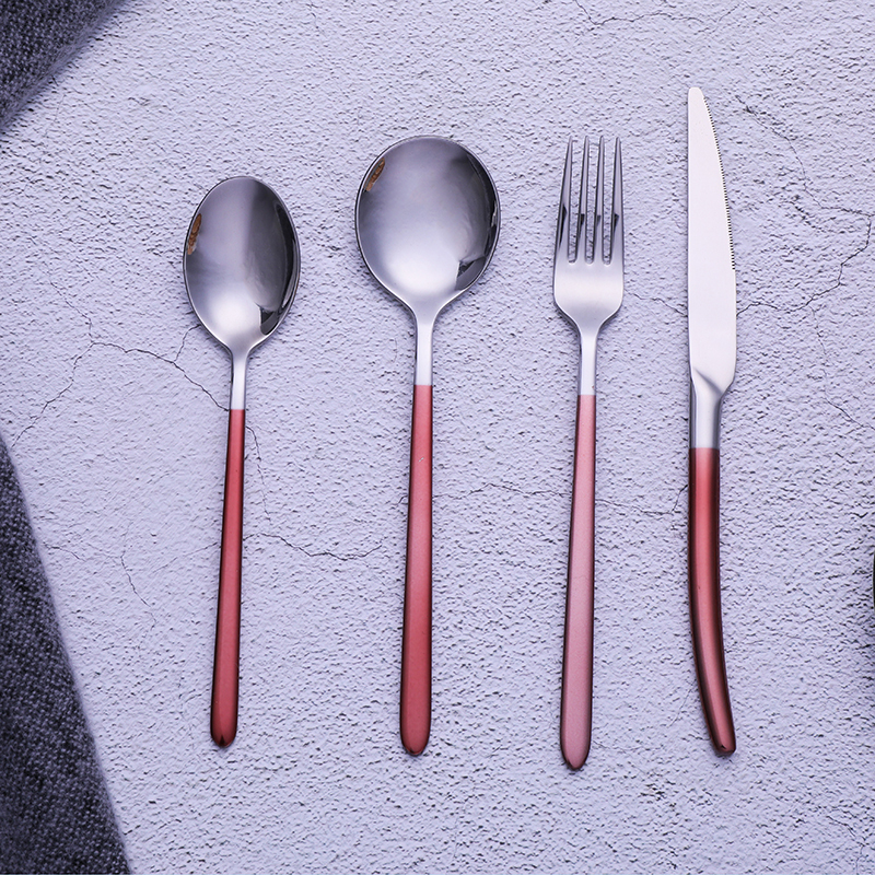 唐宗筷 西餐具套装 不锈钢牛排刀叉勺四件套 C6550