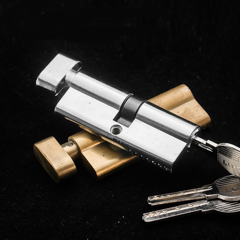 宏建 35-45mm通用型带钥匙 锁芯 通用型/通道单开/大门/机房/木门3条钥匙