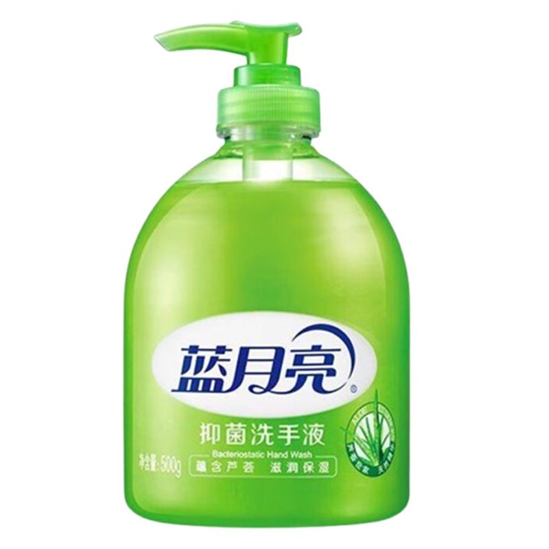 蓝月亮洗手液500g保湿滋润泡沫丰富瓶装芦荟香10000127