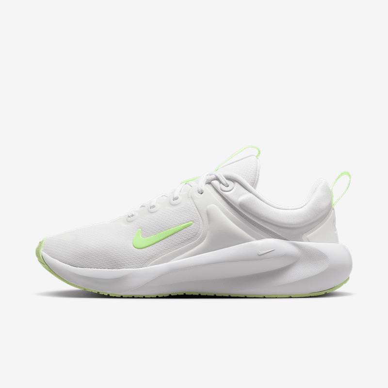耐克(NIKE)女款灵活缓震综合训练鞋室内健身鞋轻便舒适运动鞋 White/White/Barely_Volt 38