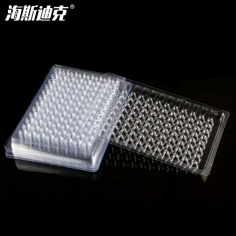 海斯迪克 一次性血凝板反应板 HKCL-453 V型90° 10个 1包