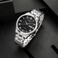 西铁城(CITIZEN)手表 自动机械不锈钢黑盘男表NH8360-80EB