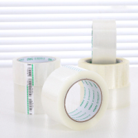 得力(deli)30333普透封箱胶带6卷/筒 60mm*100y透明胶带大卷胶带快递打包宽胶布