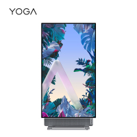 联想(Lenovo)YOGA 27一体机 高能对维台式一体机电脑 家用办公网课 商务学习电脑(R7-6800H 16G 1T SSD 4K高清 集显)银色