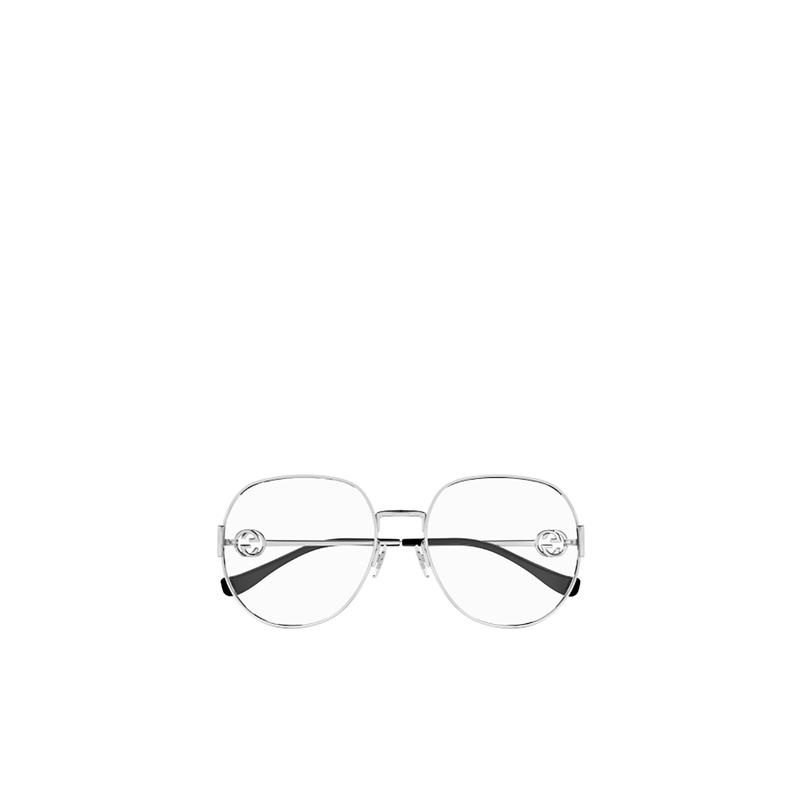 古驰(GUCCI)圆框平光眼镜女潮酷百搭配饰不带度镜片附赠时尚个性