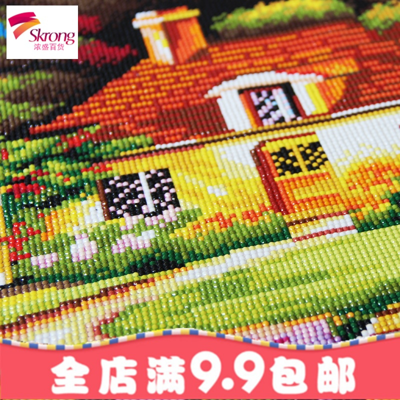 钻石画满钻2018新款欧式梦幻仙居风景客厅点砖秀贴钻线绣十字绣