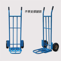 LTSM 兰龙 RIV054老虎车手推车货车拉货车搬运车小拖车载重王手拉车小推车拉货 蓝色双杆黑胶实心轮400斤