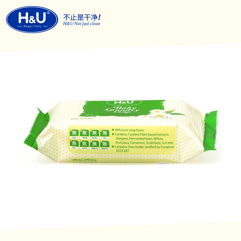 爱趣优H&U 婴儿洋甘菊洗衣皂200克HU深层清洁奶渍内衣皂无刺激不伤手高清大图