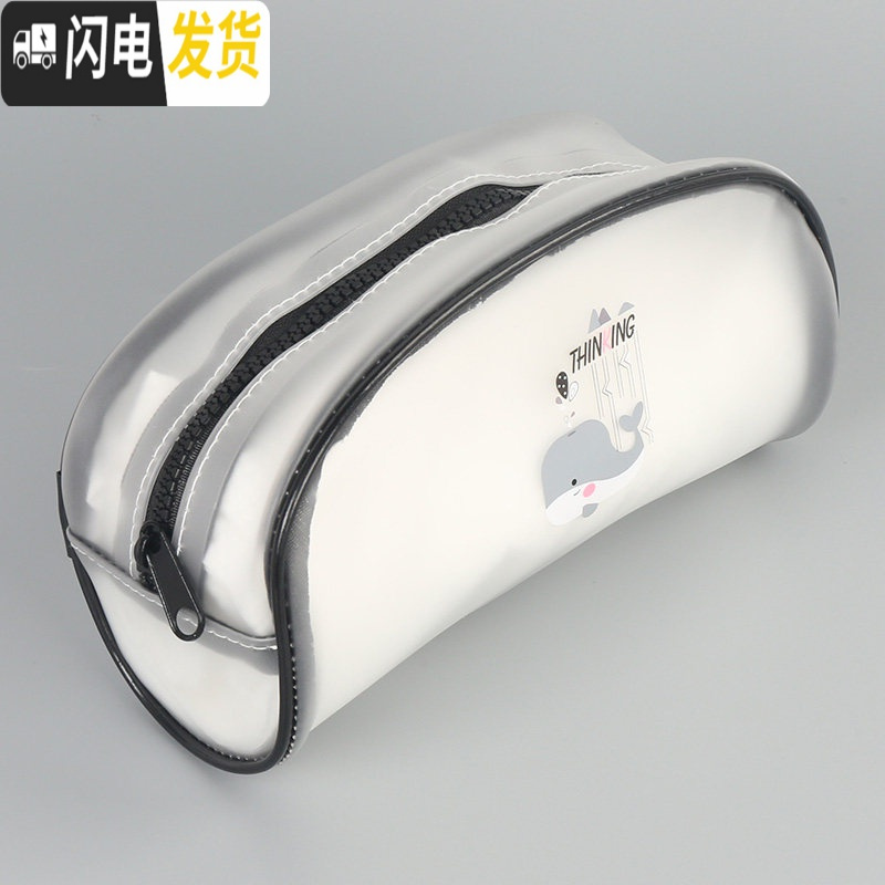 三维工匠便携化妆包女大容量ins风简约小号收纳包随身透明旅行防水洗漱包高清大图