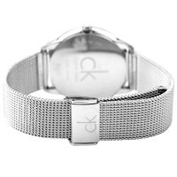 卡文克莱(Calvin Klein) MINIMAL系列欧美品牌中性情侣石英表通用 白盘银色 K3M22126
