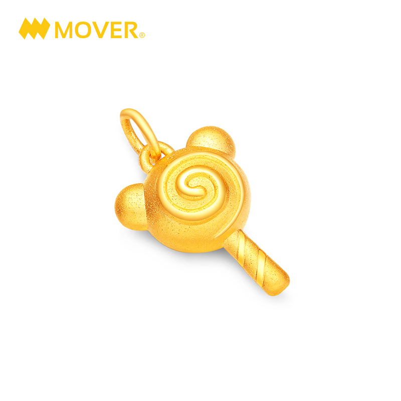 《奇萌泰迪》正版授权 Mover魔吻 奇萌泰迪暖心系列棒棒糖硬金吊坠
