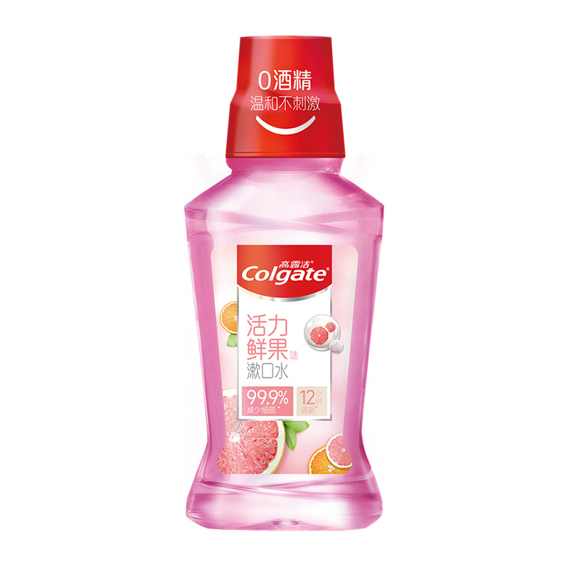 高露洁活力鲜果漱口水便携250ml