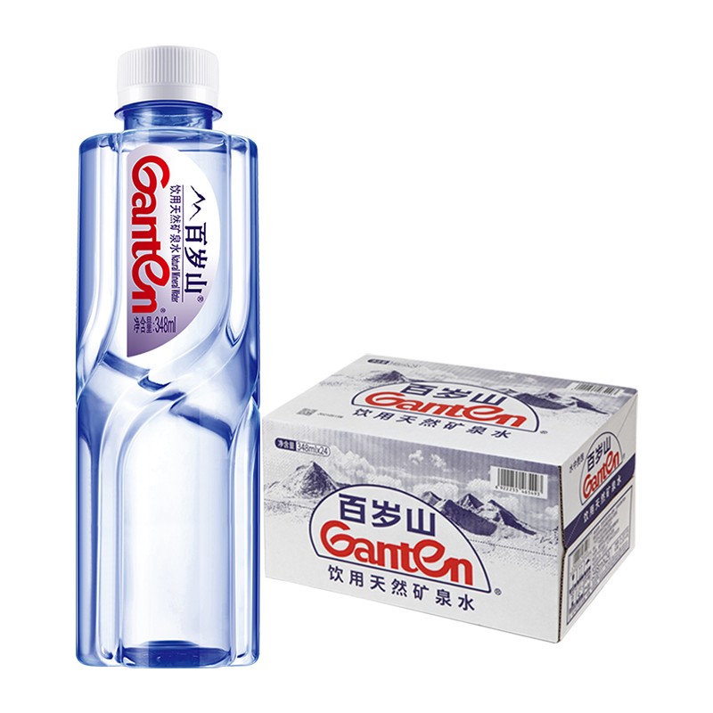 百岁山饮用天然矿泉水348ml*24瓶整箱装高清大图