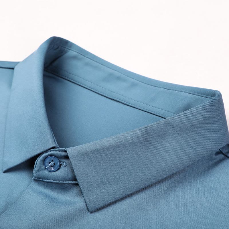 恒源祥2022年新款无痕免烫长袖衬衫男装商务休闲中年男士衬衣服春季薄款图片