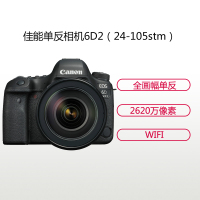佳能(Canon) EOS 6D2(24-105 STM+电池+闪光灯+三脚架) 数码单反相机 单镜头套装 约2620万