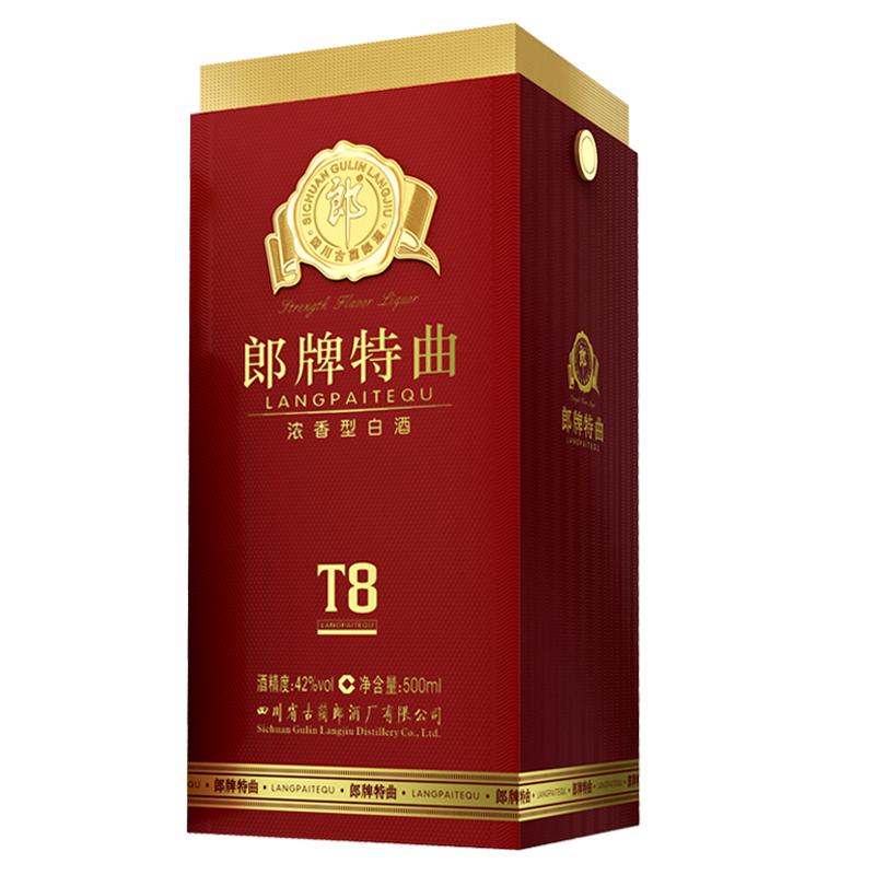 郎酒 郎牌特曲T8 42度 500ml 单瓶装 浓香型白酒