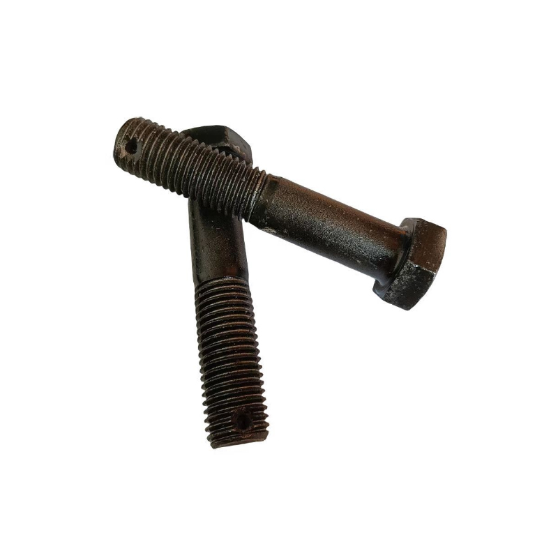 益莘 六角螺栓C级螺柱带孔 M20*100mm 条高清大图