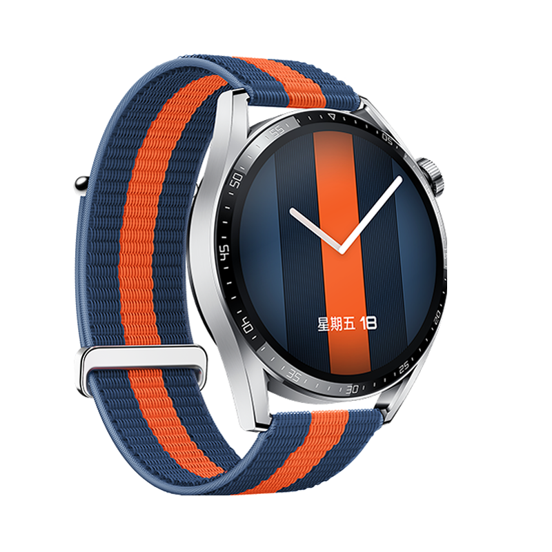 华为HUAWEI WATCH GT 3 JPT-B29(蓝橙编织表带) 46mm华为手表参数配置_规格_性能_功能-苏宁易购