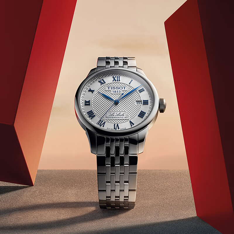 天梭（TISSOT）力洛克系列腕表 钢带机械男表 20周年纪念款高清大图