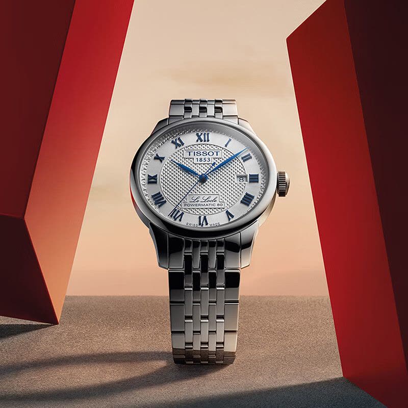 天梭(TISSOT)力洛克系列腕表 钢带机械男表 20周年纪念款图片