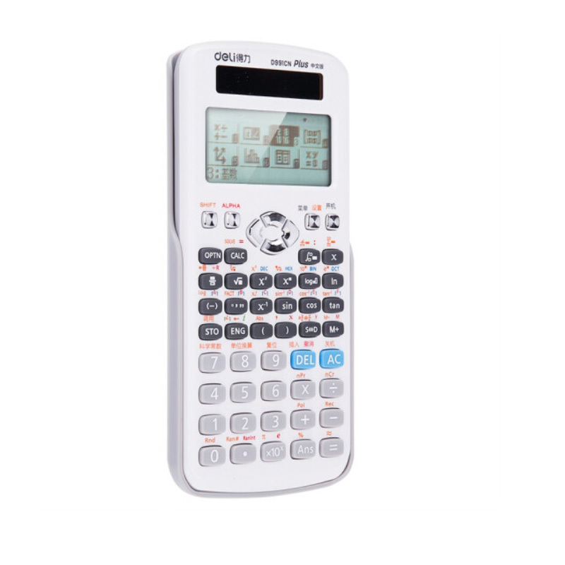 得力(deli) D991CN学生计算器小学中学大学考研工程多功能函数计算器 单个装