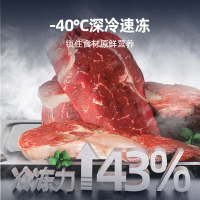 星星(XINGX)120升家用风冷无霜保鲜冰柜 冷藏冷冻转换卧式冷柜 电脑控温节能顶开门BD/BC-120WKE