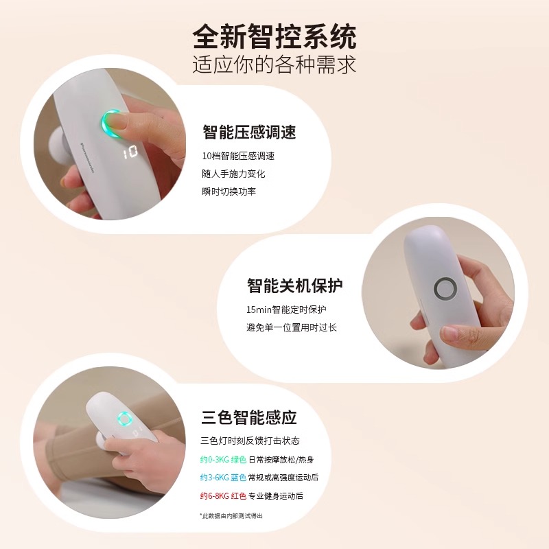 松下(Panasonic)筋膜枪 肌肉按摩器迷你颈膜仪专业级运动放松 送男女朋友生日礼物 [奢华礼盒款RAD23]高清大图