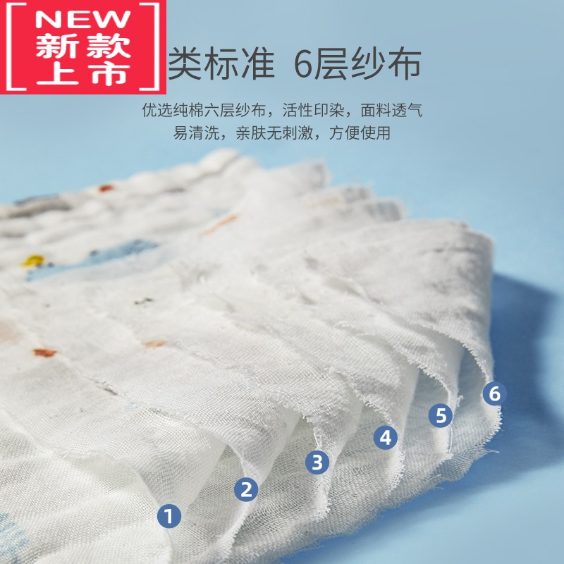 可莉允998婴儿口水巾超软洗脸巾新生儿儿童毛巾纱布方巾手帕