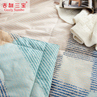 吉祥三宝家纺全棉斜纹夏凉被 纤维 被子 夏凉被