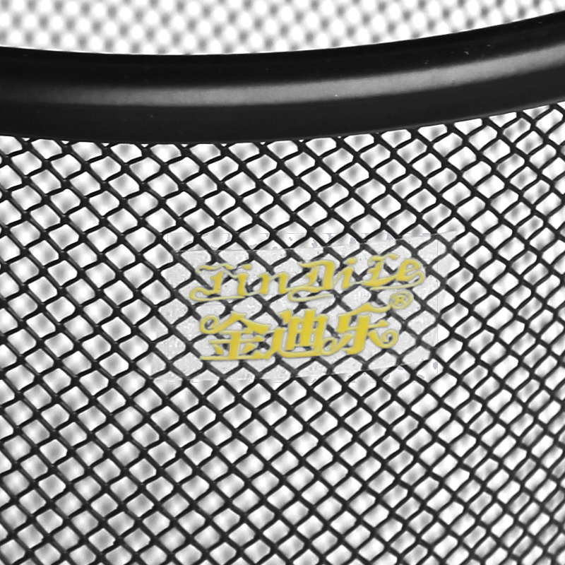 金迪乐办公室纸篓铁丝网垃圾桶高清大图