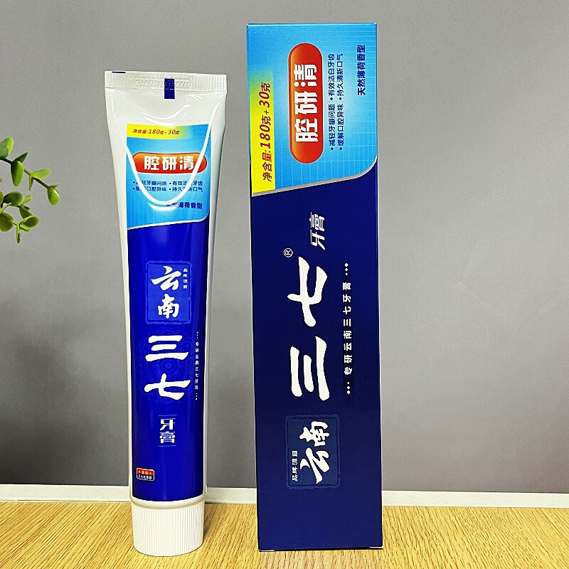 云南三七腔研清牙膏120g*3只