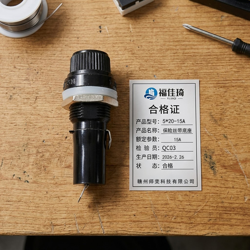 福佳琦 保险丝带底座 5*20-15A/个高清大图