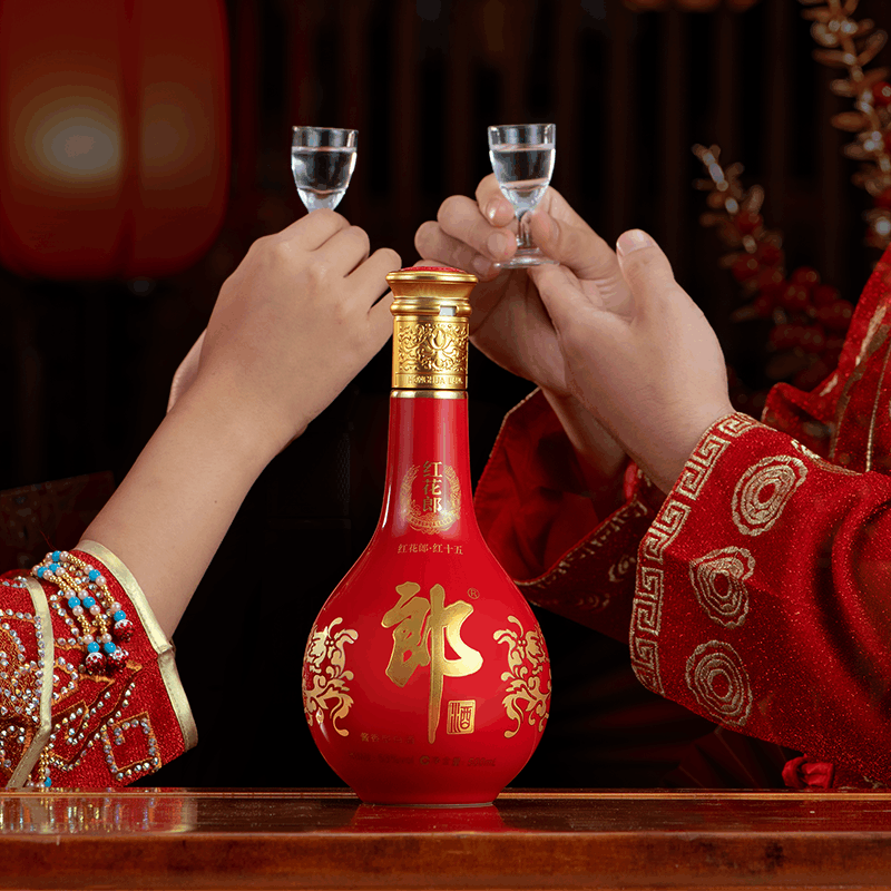 郎酒旗舰店]郎红花郎15 53度酱香型白酒500ml*2【价格图片品牌报价