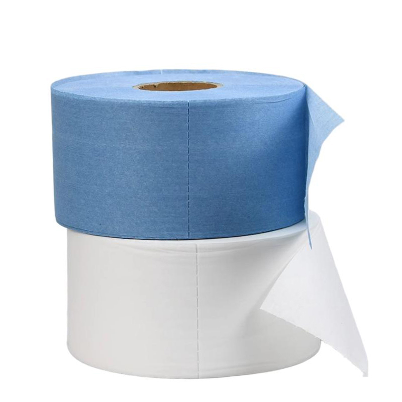 汇继 吸油无纺布擦拭纸无尘布(蓝/白色) 20*30cm 500张 卷高清大图