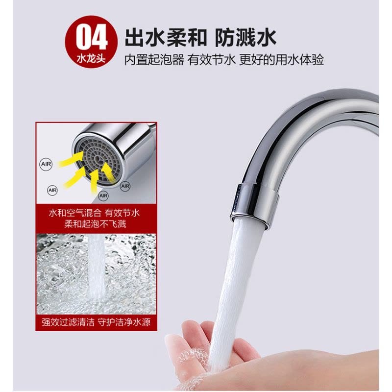 三晓全铜主体双把冷热菜盆龙头SX-17097 个图片