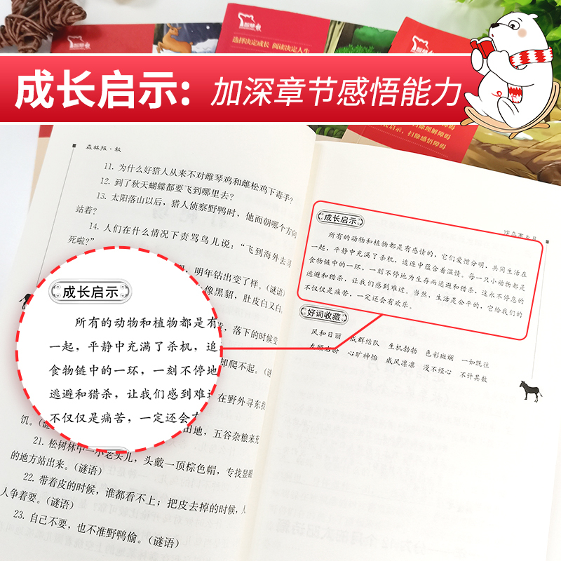 森林报春夏秋冬[全套4册] [正版]森林报春夏秋冬全四册 四年级下册必读的课外书阅读经典书目小学生二三4五六上比安基著动