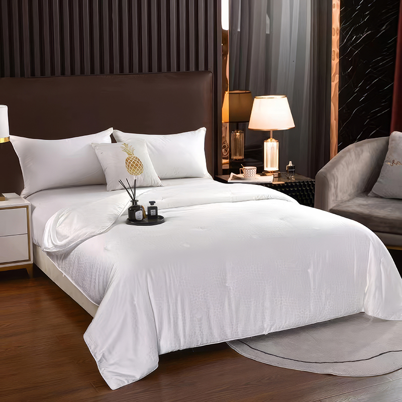 三水依梦 天丝棉抗菌被160*210cm 条高清大图