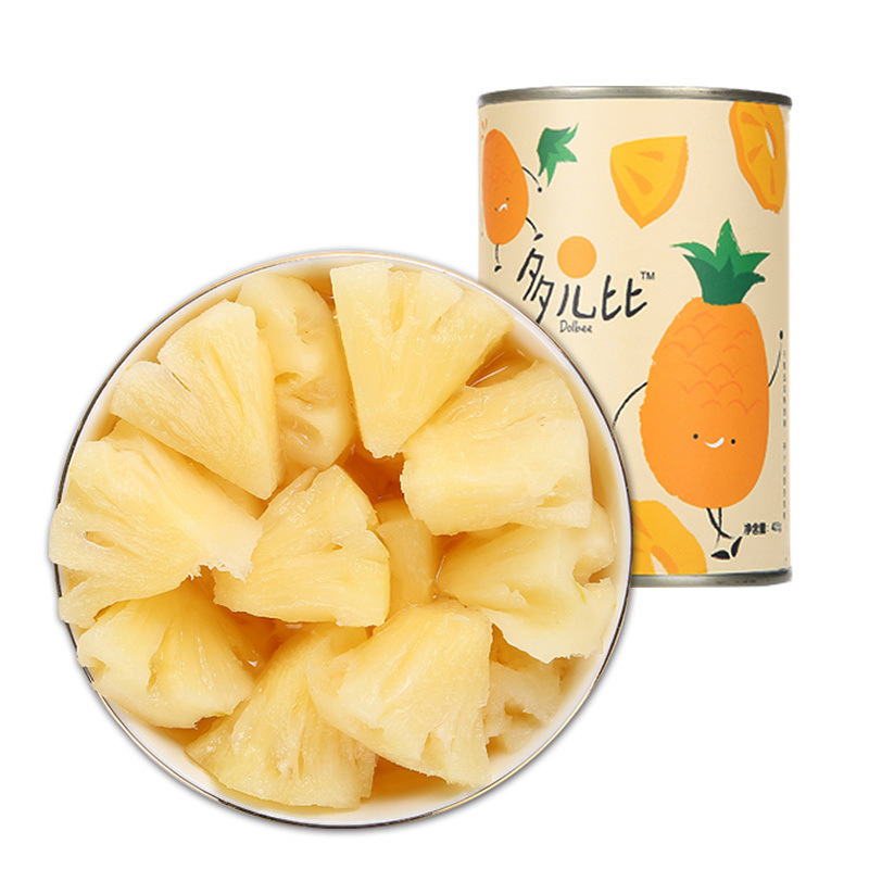 多儿比dolbee 菠萝水果罐头425g 凤梨罐头 休闲零食品 特产