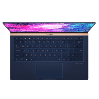华硕 灵耀Deluxe13(i5-8265U 8G内存 512GB固态 MX150-2G独显 尊爵蓝13.3英寸92%全面屏创意设计本超长续航超轻薄笔记本电脑定制版