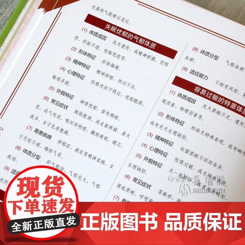 [精装彩图]图解九型体质养生法 九种体质养生全书老中医教你调体质补气血食疗膏方中医养生保健祛病黄帝内经六气顺时养生法书籍高清大图
