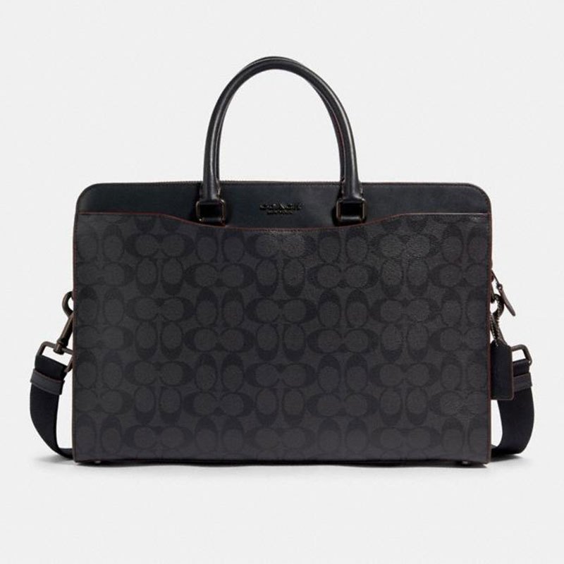 蔻驰coach男包奢侈品beckett标志性印花商务出差通勤时尚电脑包公文包