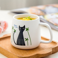 亿嘉IJARL 创意陶瓷杯子情侣水杯咖啡杯马克杯牛奶杯猫国物语系列
