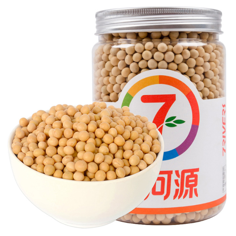 七河源有机黄大豆1kg 无添加 可发豆芽 打豆浆 大豆 东北 五谷 杂粮 桶装 大米伴侣 黄豆