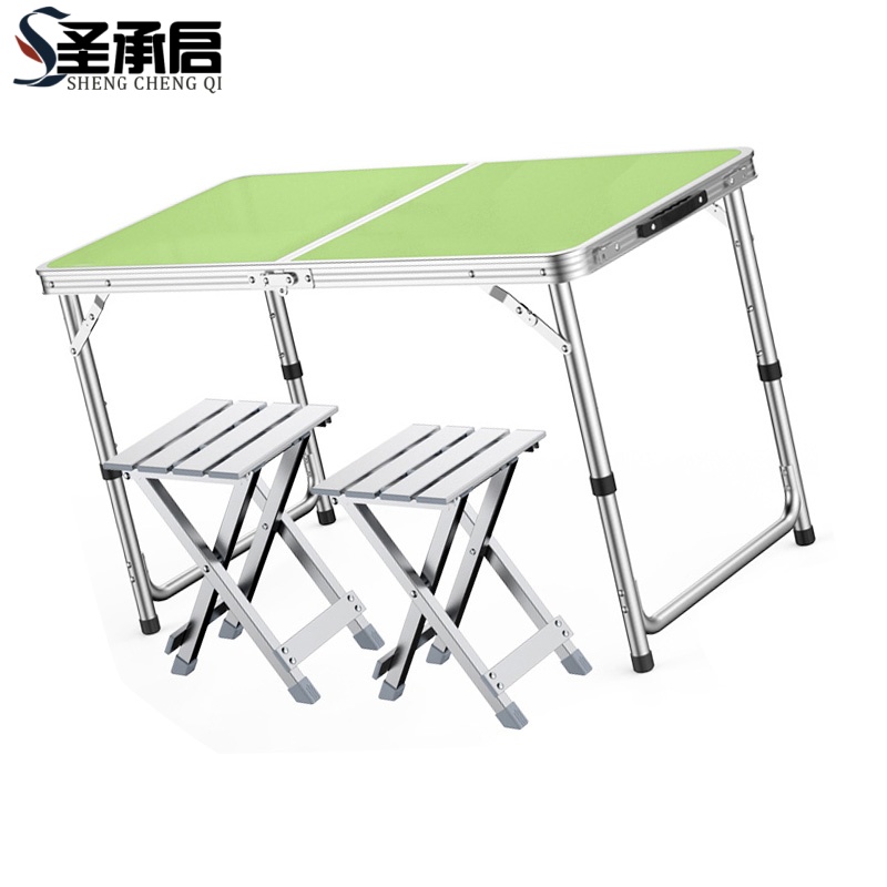 圣承启 便携长桌椅 一桌两铝凳 套高清大图