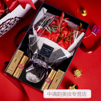 《七夕礼遇》YSL圣罗兰口红套装圆管唇膏杨树林豆沙斩男色节日套盒生日送女朋友情人节 (黑盒粉花)圆管12#斩男色
