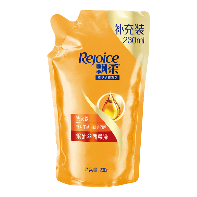 飘柔精油润养柔顺洗发露补充装230ML