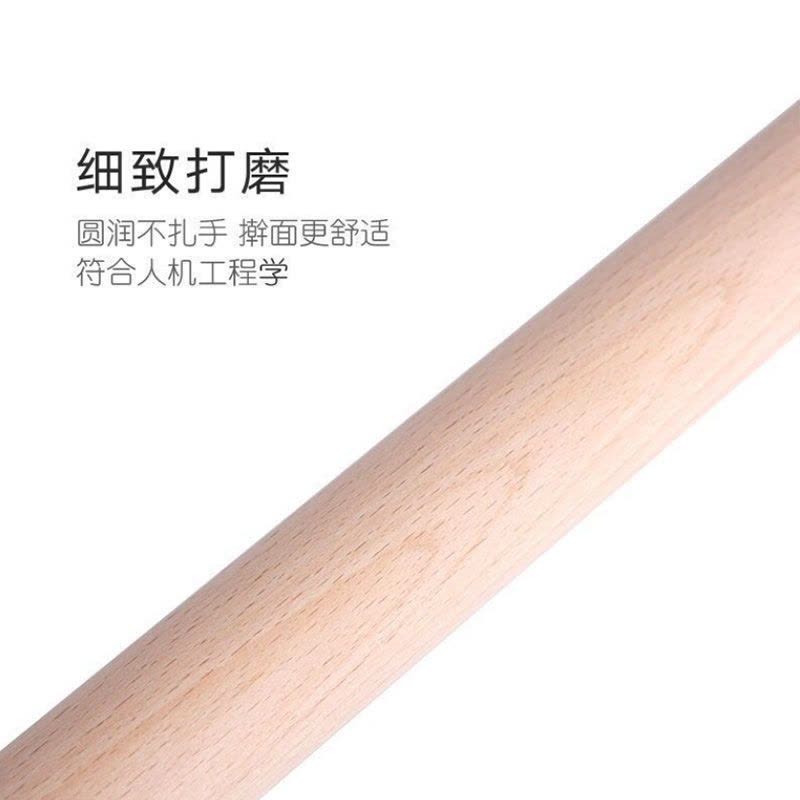 榉木实木擀面杖厨房家用饺子皮面杆擀面棍烘焙工具D9|长度88cm[直径3.5cm] 榉木单买不送图片